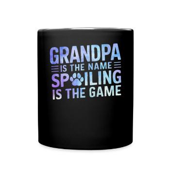 Cadeaux de grand-père chien - Mug uni - noir - Devant