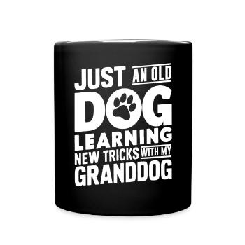 Cadeaux de grand-père chien - Mug uni - noir - Devant