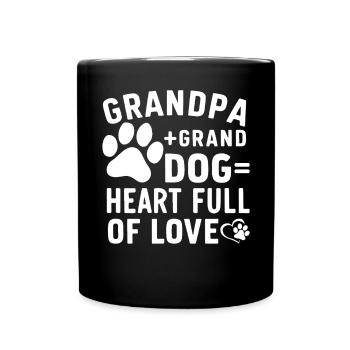 Cadeaux de grand-père chien - Mug uni - noir - Devant