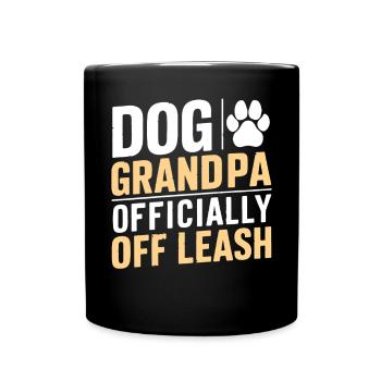 Cadeaux de grand-père chien - Mug uni - noir - Devant
