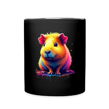 Meerschweinchen meerschwein haustier liebhaber - Tasse einfarbig - Schwarz - Vorne