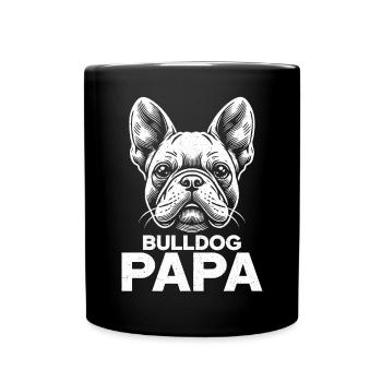 Bulldog Dad Father's Day Father Paternity Dog - Full Colour Mug - black - Front
