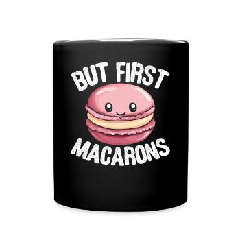 Macaron Baker Chef pâtissier Amateur de macarons - Mug uni - noir - Devant