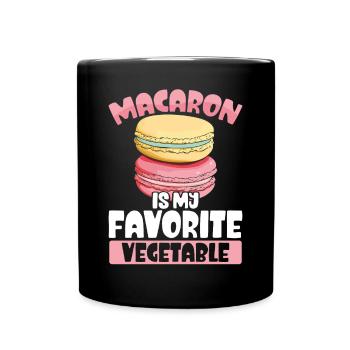 Macaron Baker Chef pâtissier Amateur de macarons - Mug uni - noir - Devant