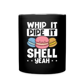 Macaron Baker Chef pâtissier Amateur de macarons - Mug uni - noir - Devant