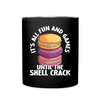 Macaron Baker Chef pâtissier Amateur de macarons - Mug uni - noir - Devant