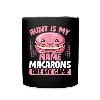 Macaron Baker Chef pâtissier Amateur de macarons - Mug uni - noir - Devant