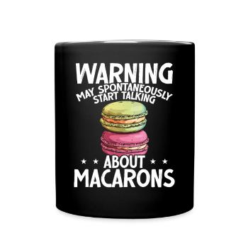 Macaron Baker Chef pâtissier Amateur de macarons - Mug uni - noir - Devant