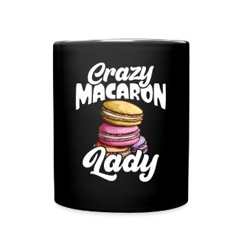 Macaron Baker Chef pâtissier Amateur de macarons - Mug uni - noir - Devant