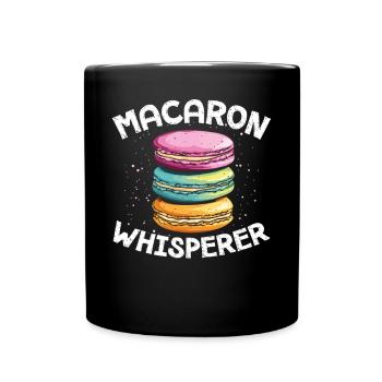 Macaron Baker Chef pâtissier Amateur de macarons - Mug uni - noir - Devant