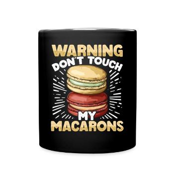 Macaron Baker Chef pâtissier Amateur de macarons - Mug uni - noir - Devant