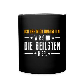 J’ai regardé autour de moi, nous sommes les plus chauds ici - Mug uni - noir - Devant