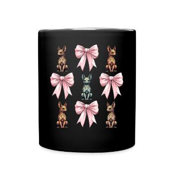Coquette Bow El Chupacabra Kryptide Kryptozoologie - Tasse einfarbig - Schwarz - Vorne