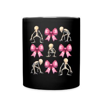 Coquette Bogen Dover Dämon Kryptide Kryptozoologie - Tasse einfarbig - Schwarz - Vorne