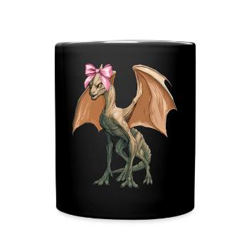 Coquettish Bow Van Meter Visitor Cryptid - Full Colour Mug - black - Front