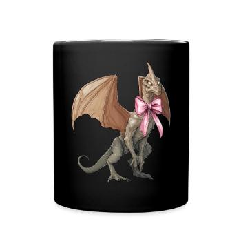 Coquettish Bow Van Meter Visitor Cryptid - Full Colour Mug - black - Front