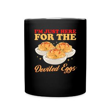 Stuffed Eggs Stuffed Deviled Eggs Gift - Full Colour Mug - black - Front
