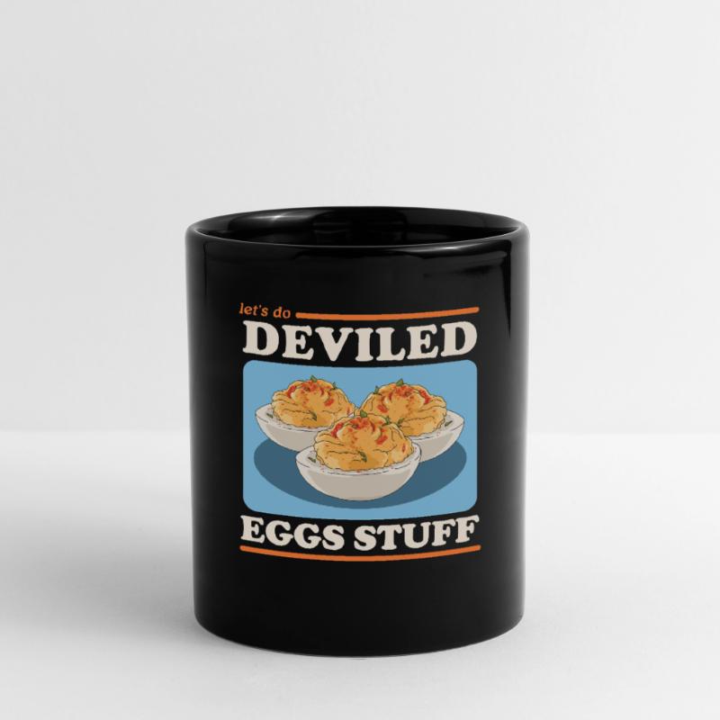 Gefüllte Eier Dressed Deviled Eggs Geschenk Tasse einfarbig