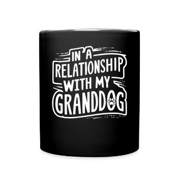 Cadeaux de grand-père chien - Mug uni - noir - Devant