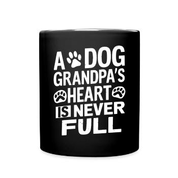 Cadeaux de grand-père chien - Mug uni - noir - Devant