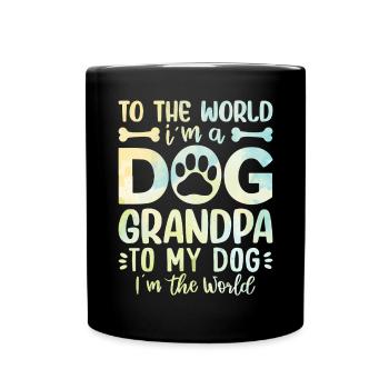 Cadeaux de grand-père chien - Mug uni - noir - Devant
