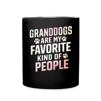 Cadeaux de grand-père chien - Mug uni - noir - Devant