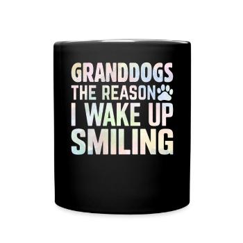 Cadeaux de grand-père chien - Mug uni - noir - Devant
