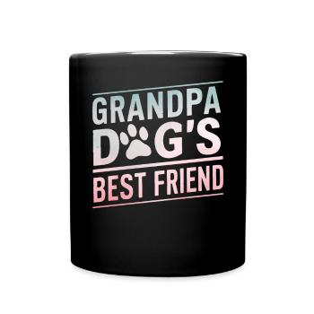 Cadeaux de grand-père chien - Mug uni - noir - Devant