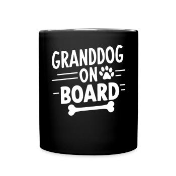 Cadeaux de grand-père chien - Mug uni - noir - Devant