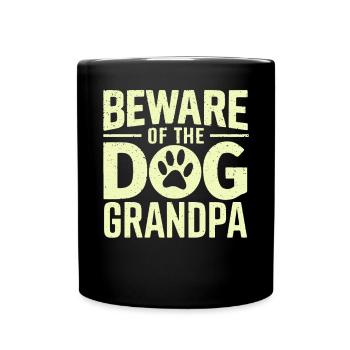 Cadeaux de grand-père chien - Mug uni - noir - Devant