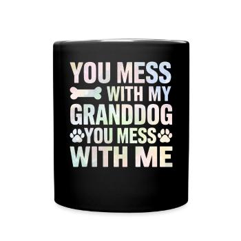 Cadeaux de grand-père chien - Mug uni - noir - Devant