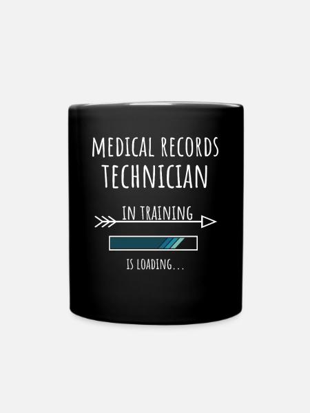 Medical Records Technician in Ausbildung Beruf - Tasse einfarbig - Schwarz