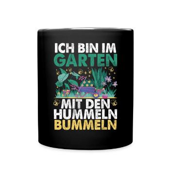 Gärtner Pflanzen Gartenarbeit Gartenbau - Tasse einfarbig - Schwarz - Vorne