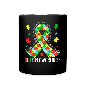 Sensibilisation à l’autisme - Mug uni - noir - Devant