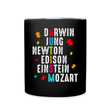Autismus - Tasse einfarbig - Schwarz - Vorne