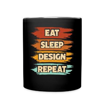 Architekt - Tasse einfarbig - Schwarz - Vorne