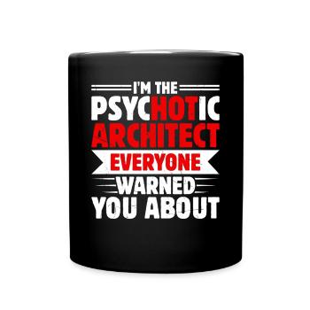 Architekt - Tasse einfarbig - Schwarz - Vorne