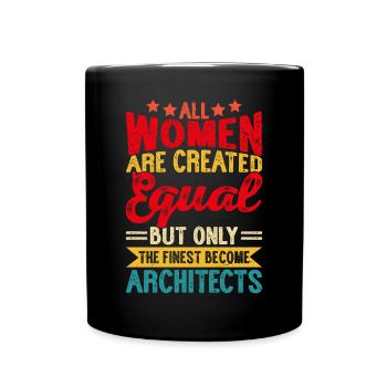 Architekt - Tasse einfarbig - Schwarz - Vorne