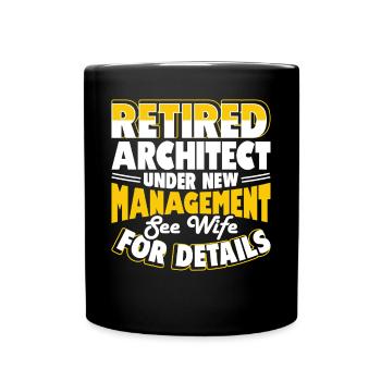 architect - Full Colour Mug - black - Front