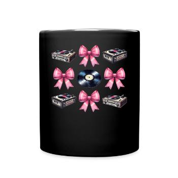 Tourne-disque vinyle Coquette Bow - Mug uni - noir - Devant