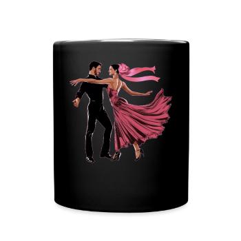 Coquette Bow Salsa Danse Dancing Girl Maman - Mug uni - noir - Devant