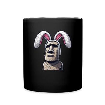 Easter island moai, Isla de Pascua easter island - Tasse einfarbig - Schwarz - Vorne