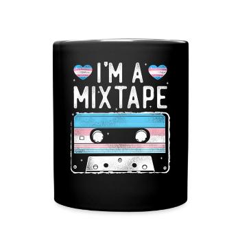 Fierté LGBT transgenre - Mug uni - noir - Devant