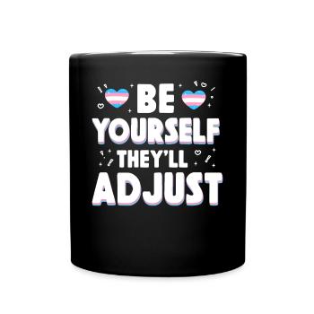 Fierté LGBT transgenre - Mug uni - noir - Devant