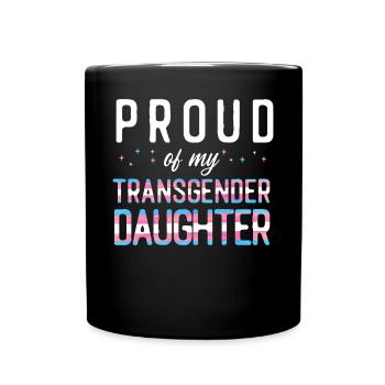 Transgender Trans LGBT Pride - Full Colour Mug - black - Front