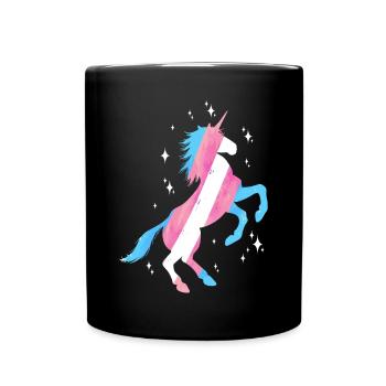 Transgender Trans LGBT Pride - Tasse einfarbig - Schwarz - Vorne