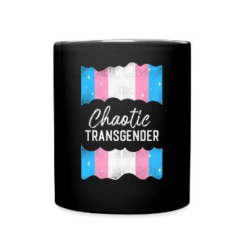 Transgender Trans LGBT Pride - Tasse einfarbig - Schwarz - Vorne