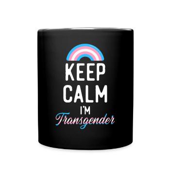 Fierté LGBT transgenre - Mug uni - noir - Devant