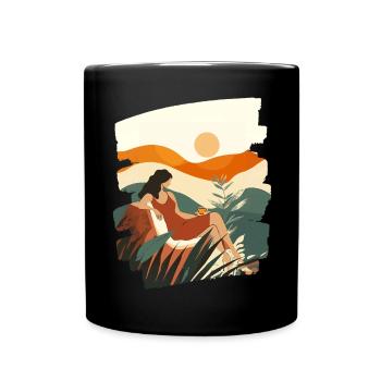 Relax Meditation Selfcare Me-Time - Tasse einfarbig - Schwarz - Vorne