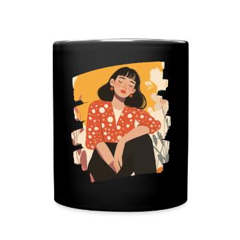 Relax Meditation Selfcare Me-Time - Tasse einfarbig - Schwarz - Vorne